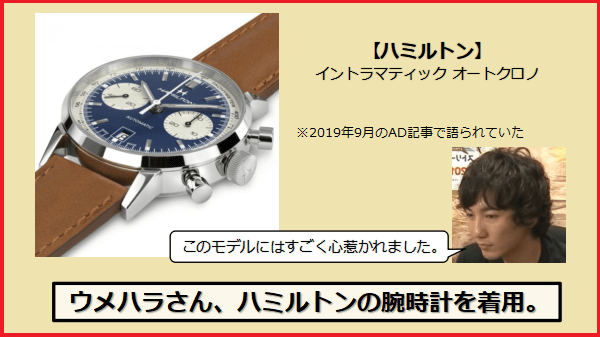 【ウメハラ腕時計】